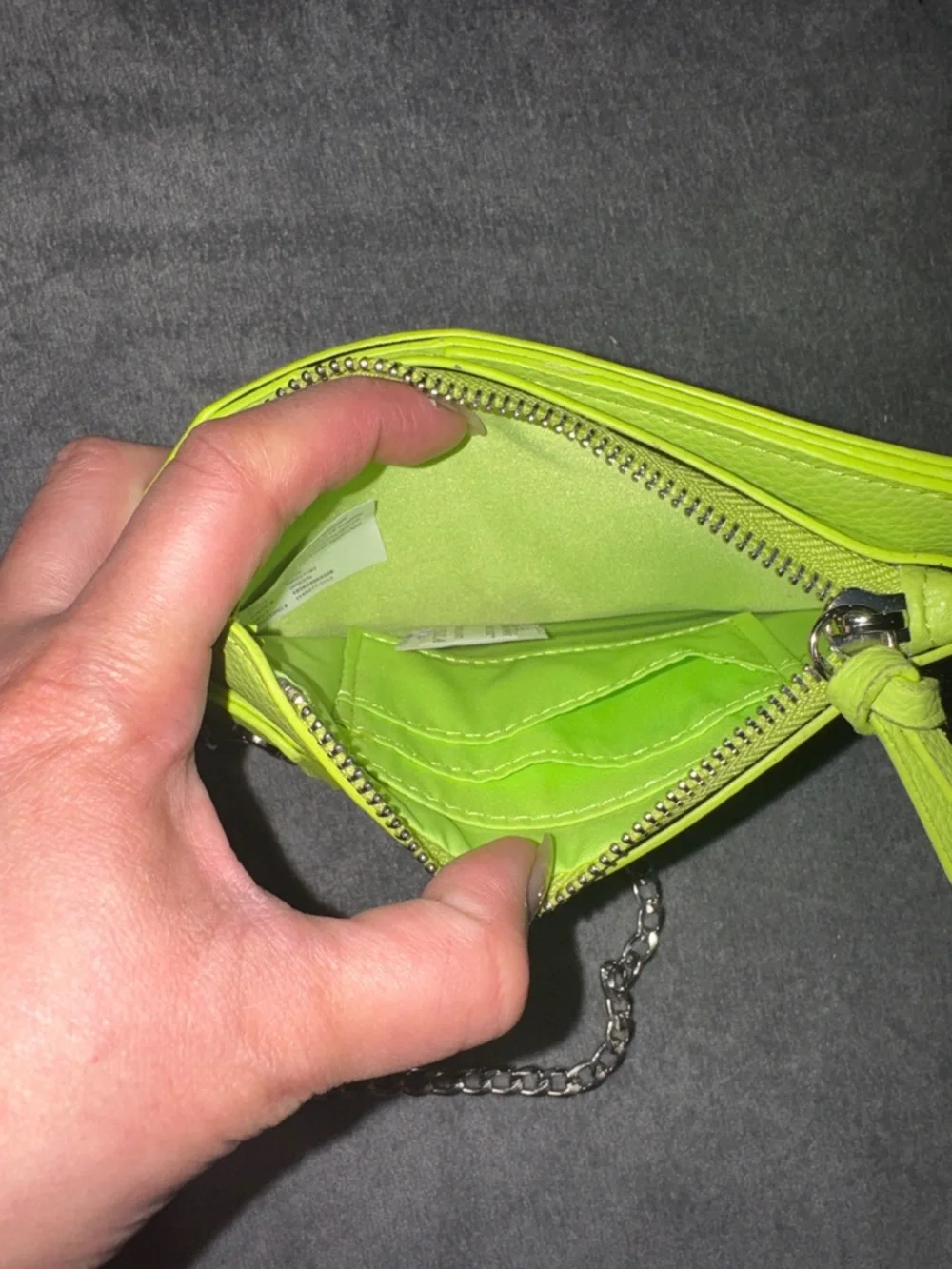 Crossbody Phone Bag - Neon Green - Picture 14 of 17